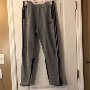 Adidas YXL (18/20) Gray Sweats with Black Stripes